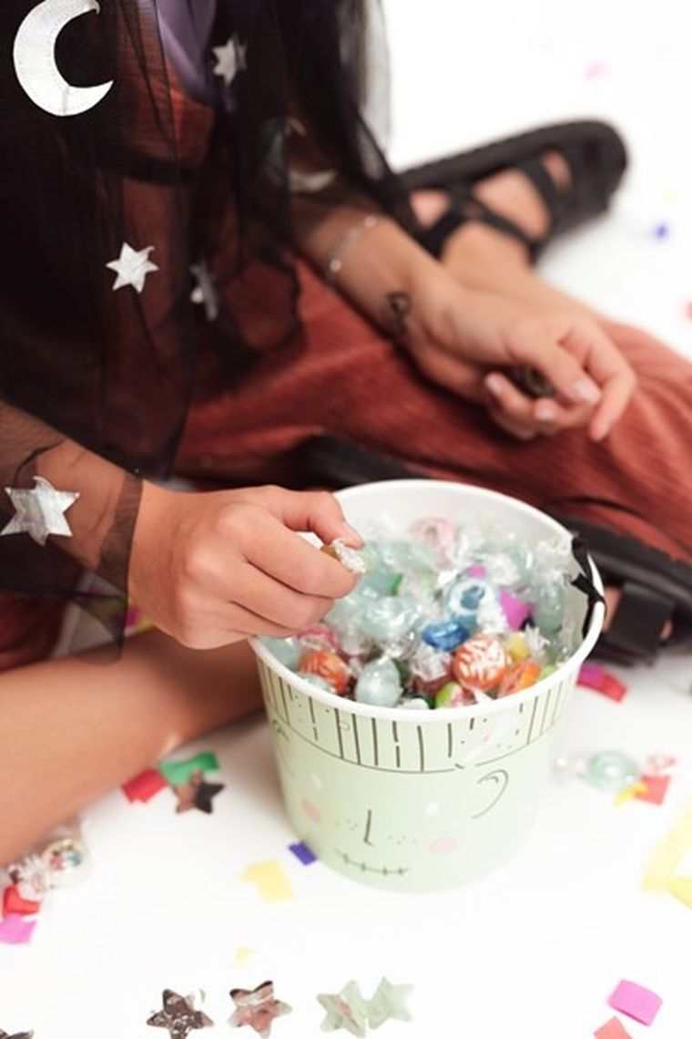 PartyDeco, Halloween, wiaderka na cukierki, 13.5 cm, 2 szt.