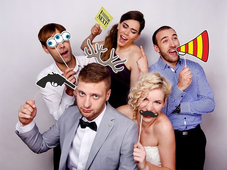 PartyDeco, karteczki, wąsy, 6 szt.