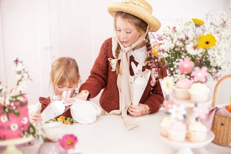 PartyDeco, Królik, papierowe pudełko, 6 szt.