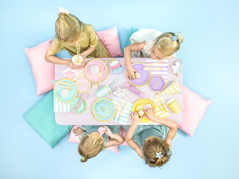 PartyDeco, kubeczki, j. niebieski, 220 ml, 6 szt.