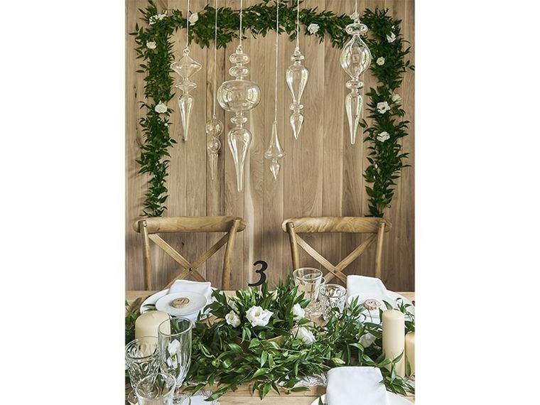 PartyDeco, numery na stół, czarny, 24-26 cm, 11 szt.