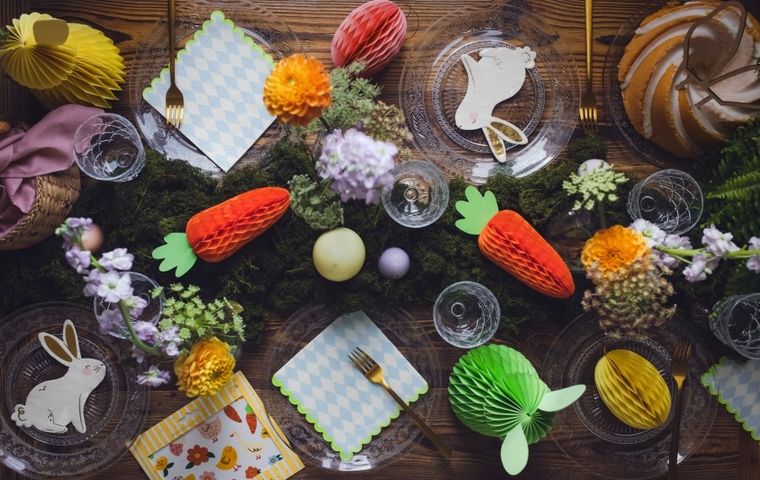 PartyDeco, serwetki, zając, 12,5-16 cm, 20 szt.