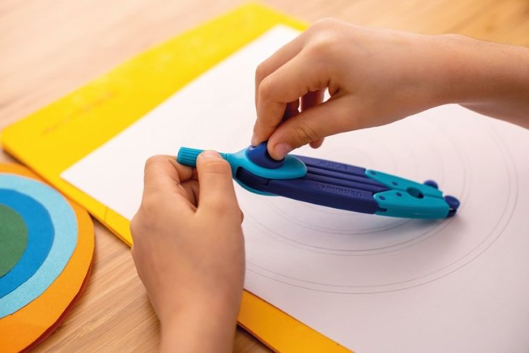 Pelikan, Griffix, cyrkiel, niebieski