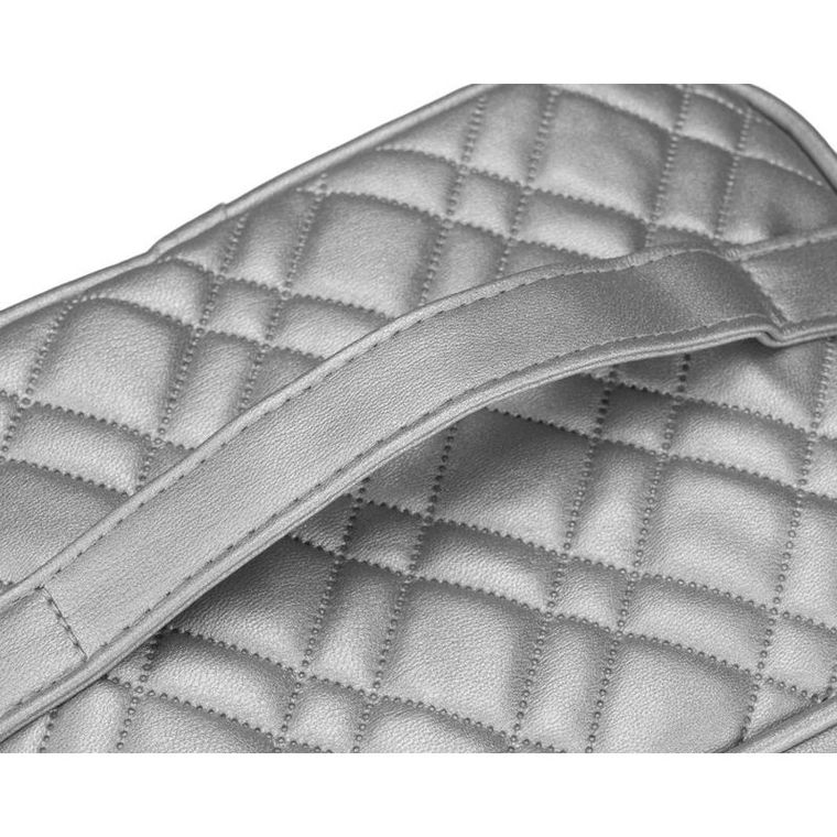 Peterson, kosmetyczka kuferek, srebrna