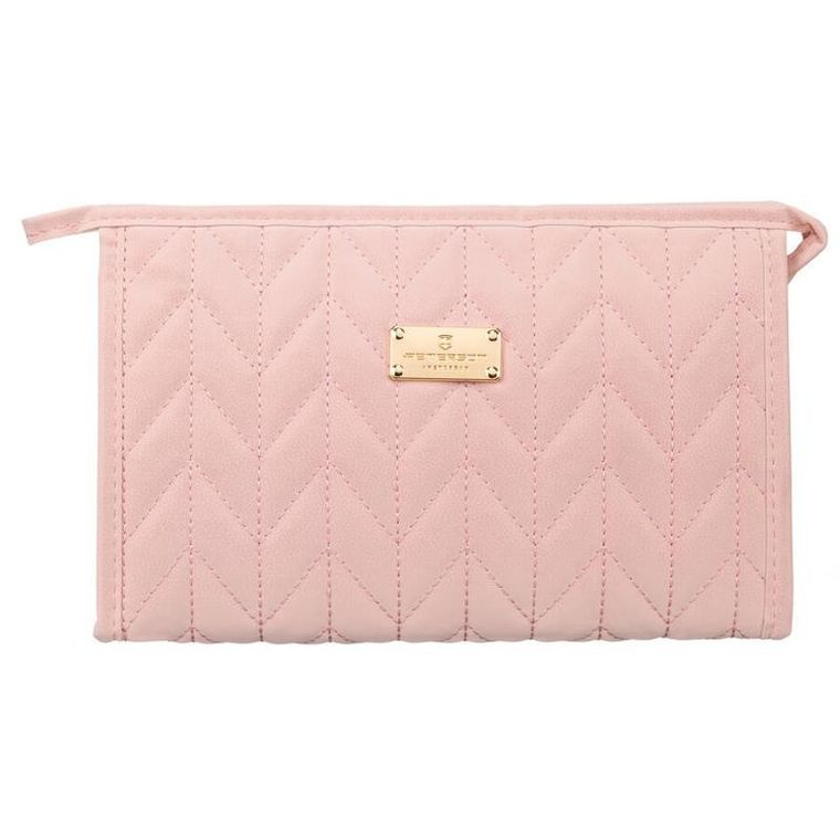 Peterson, kosmetyczka ze skóry ekologicznej, różowa