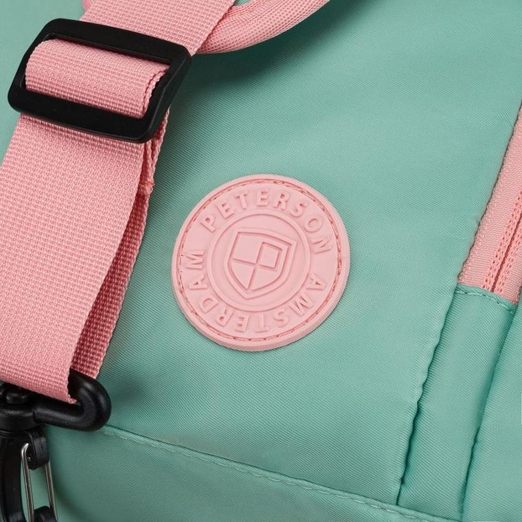 Peterson, torba podróżna, miętowo-różowa