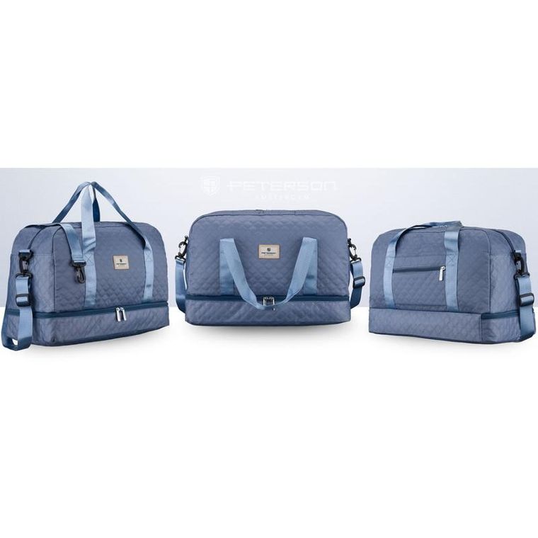 Peterson, torba treningowa, 2-komorowa, niebieska