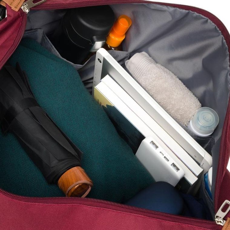 Peterson, torba weekendowa, burgundowa