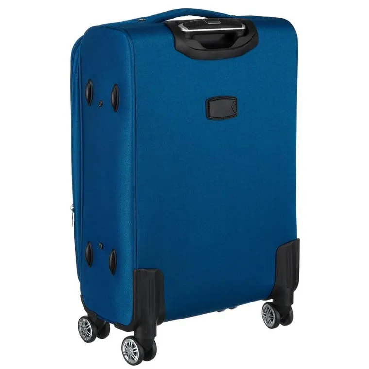 Peterson, walizka, średnia, granatowo-czerwona, 68 cm