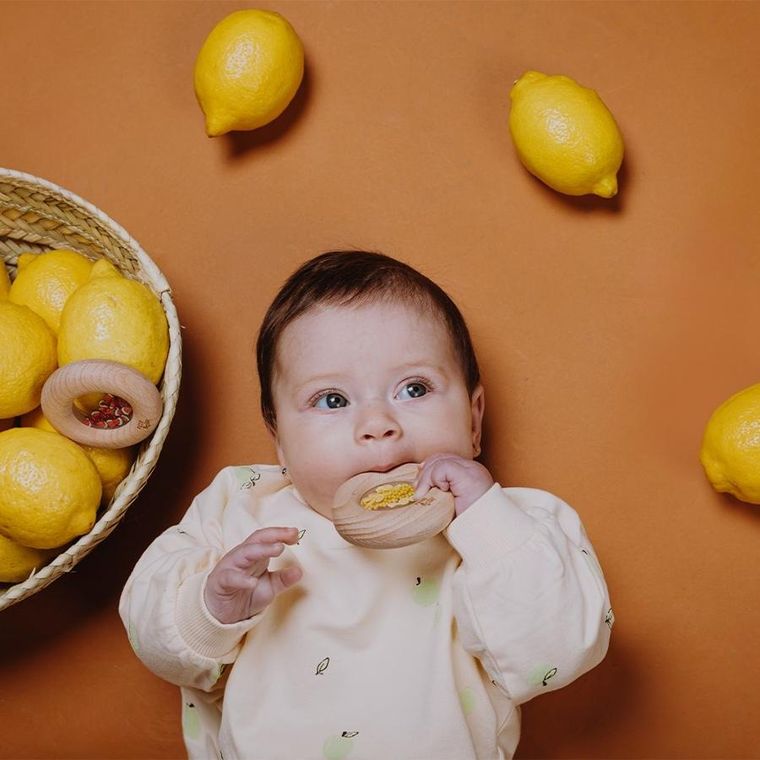 Petit Boum, grzechotka sensoryczna, pomarańcza