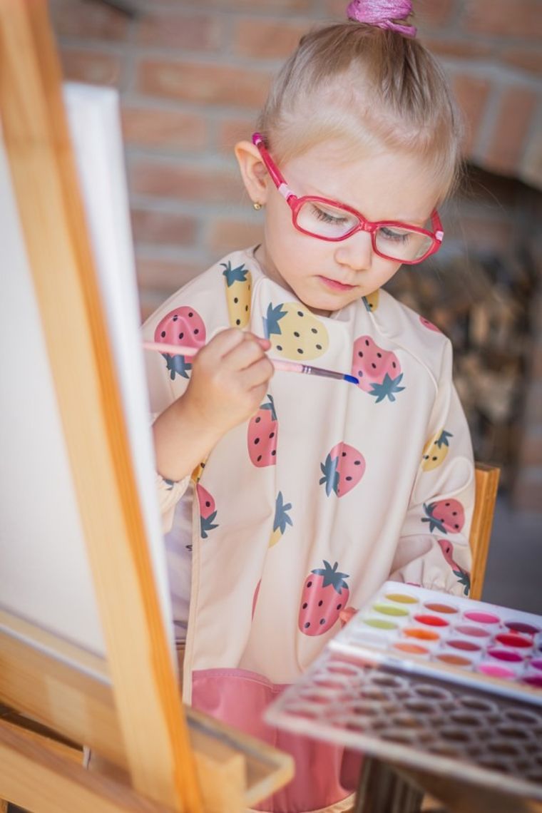 Petite&Mars, Ben, śliniak z długimi rękawami, Green Kiwi