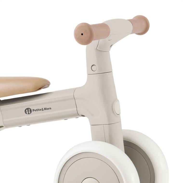 Petite&Mars, Bingo, rowerek trójkołowy 3w1, Ivory White