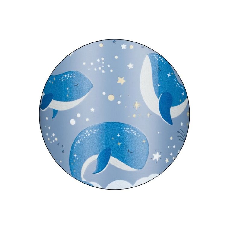 Petite&Mars, butelka termiczna ze stali nierdzewnej ze słomką, whale song , 350 ml