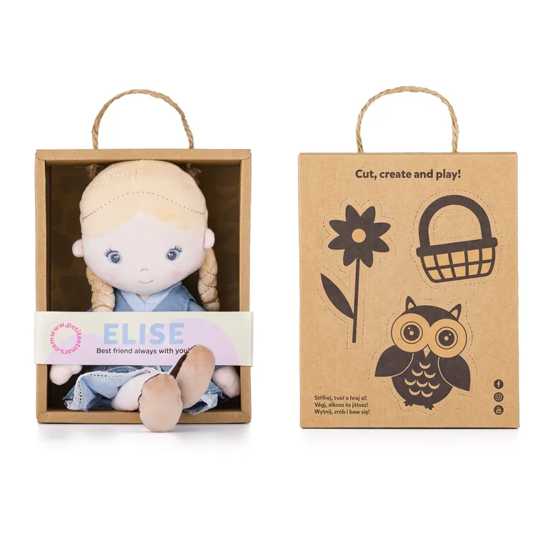 Petite&Mars, Elise, lalka szmaciana, 35 cm