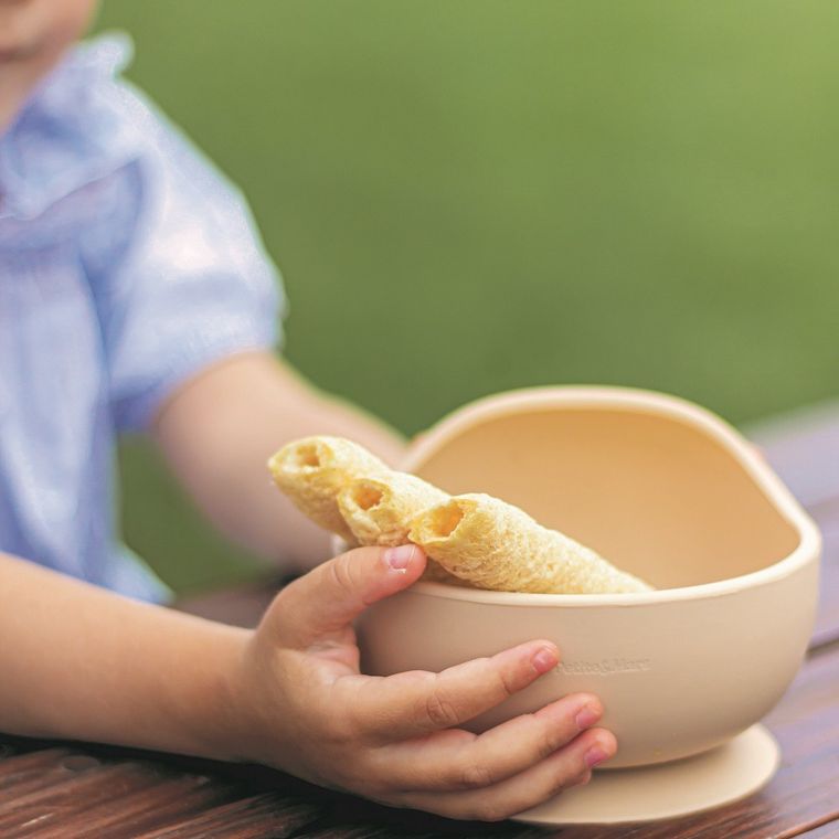 Petite&Mars, Take&Match, silikonowa miseczka z przyssawką, Desert Sand, 6m+