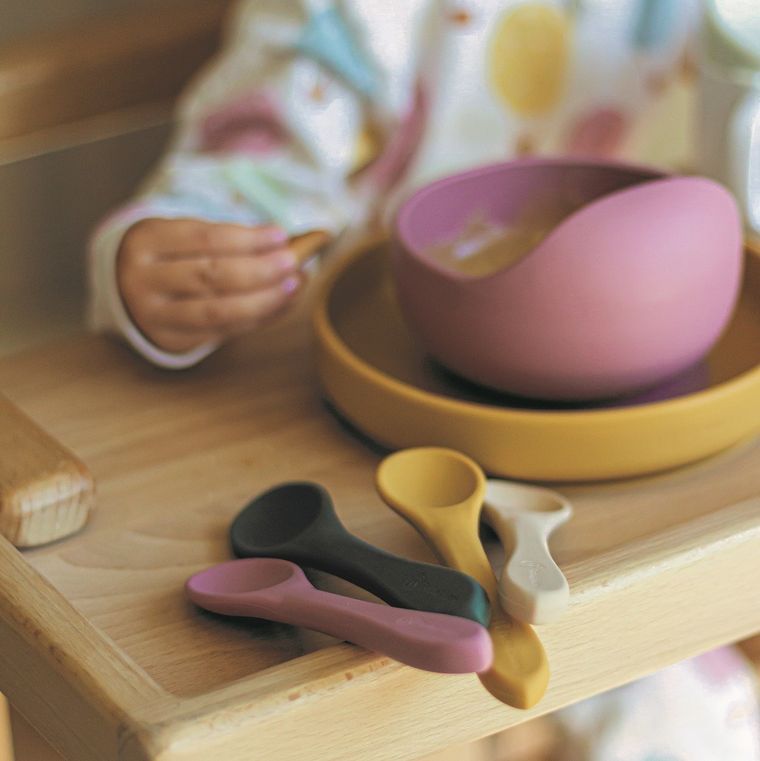 Petite&Mars, Take&Match, silikonowa miseczka z przyssawką, Dusty Rose, 6m+