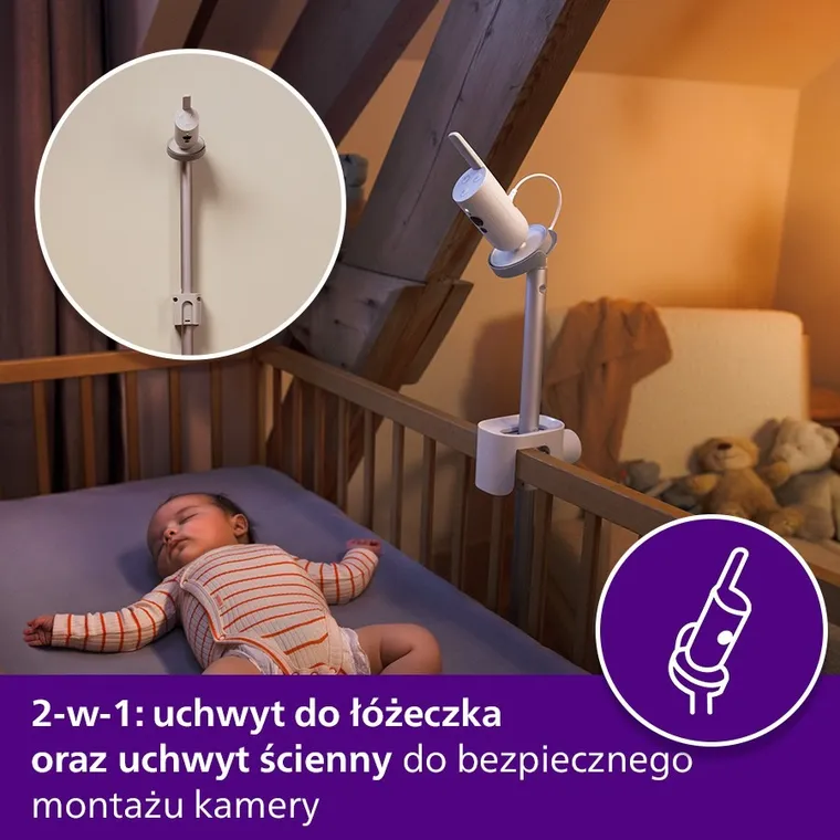 Philips Avent, SenseIQ Full HD SCD971/26, niania elektroniczna ze śledzeniem fazy snu i oddychania