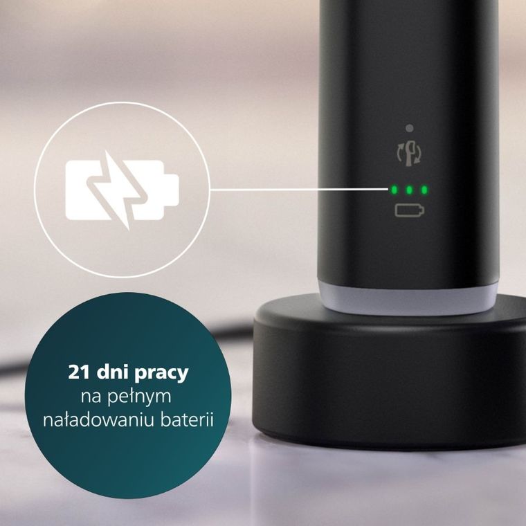 Philips, Sonicare 7100, szczoteczka soniczna z etui, czarna, HX7421/01