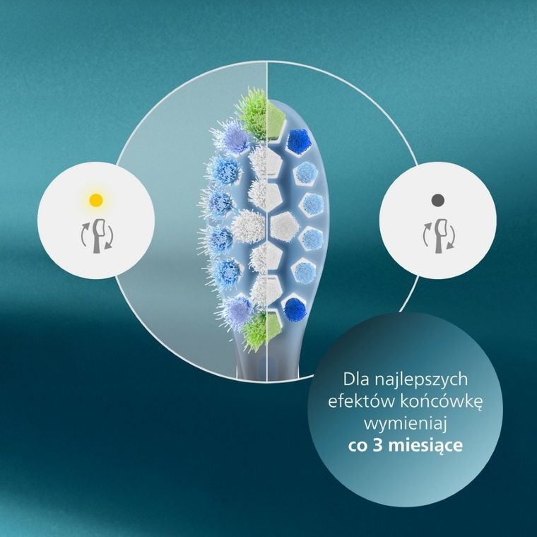 Philips, Sonicare, Premium Plaque Defence C3, końcówki do szczoteczki, czarne, 4 szt., HX9044/88