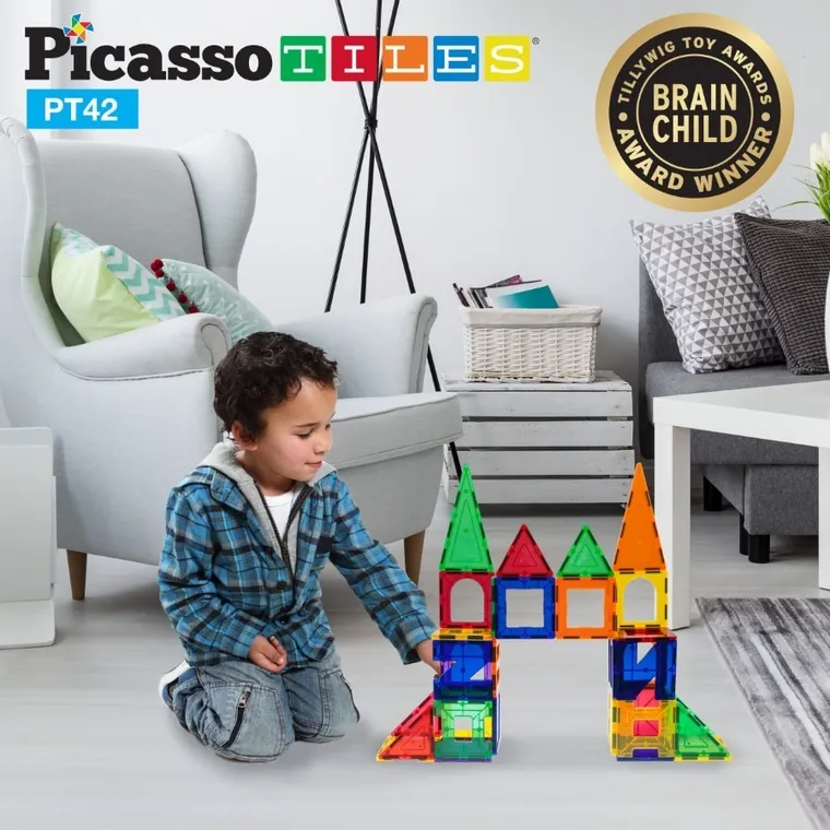 Picasso, klocki magnetyczne, 42 elementy