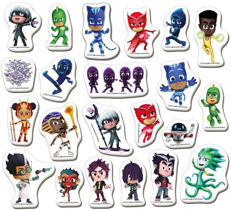 Pidżamersi, Świat bohaterów, magnesy