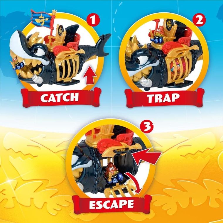 Piratix, King Shark Golden Teeth, zestaw z figurką