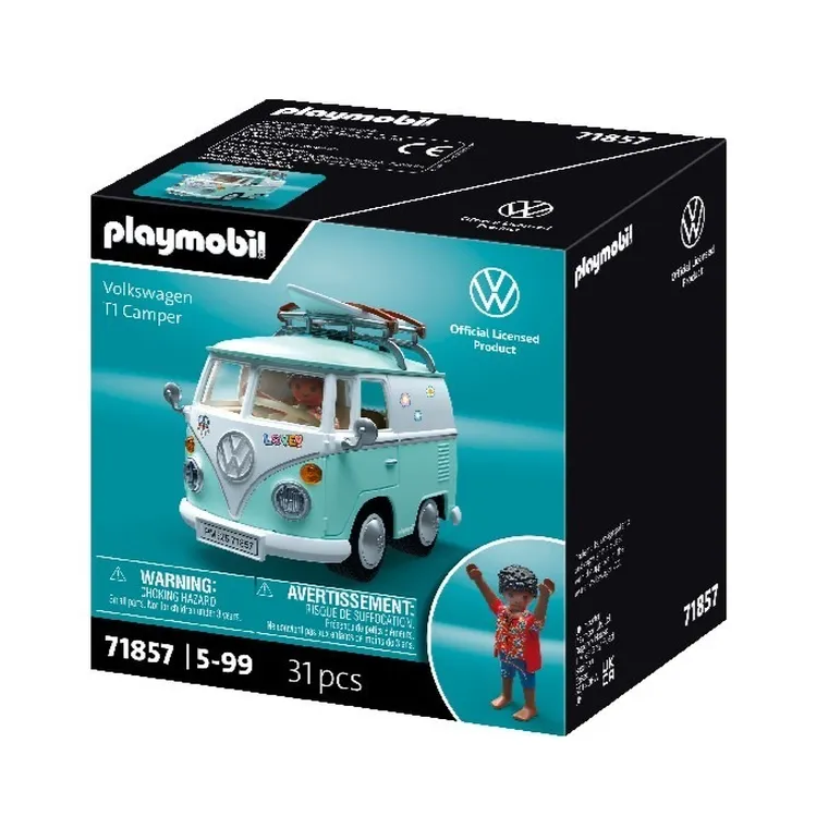 Playmobil, Cars, Volkswagen T1 Camper, 71857