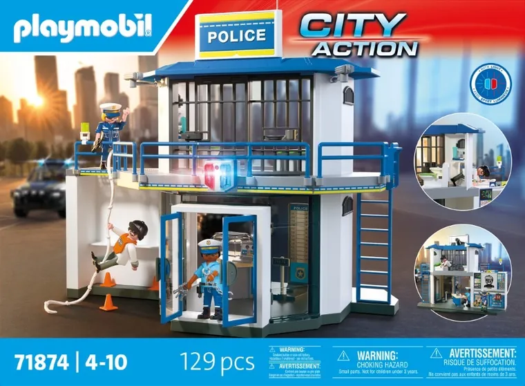 Playmobil, City Action, Posterunek Policji z miejscem przesłuchań, 71874