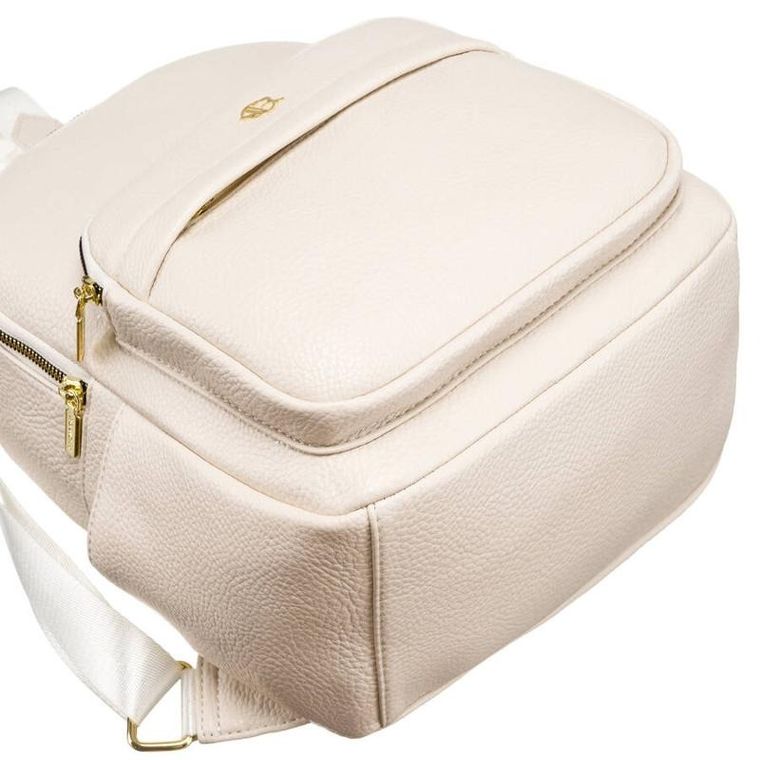 Plecak, beżowy, skóra ekologiczna, Rovicky