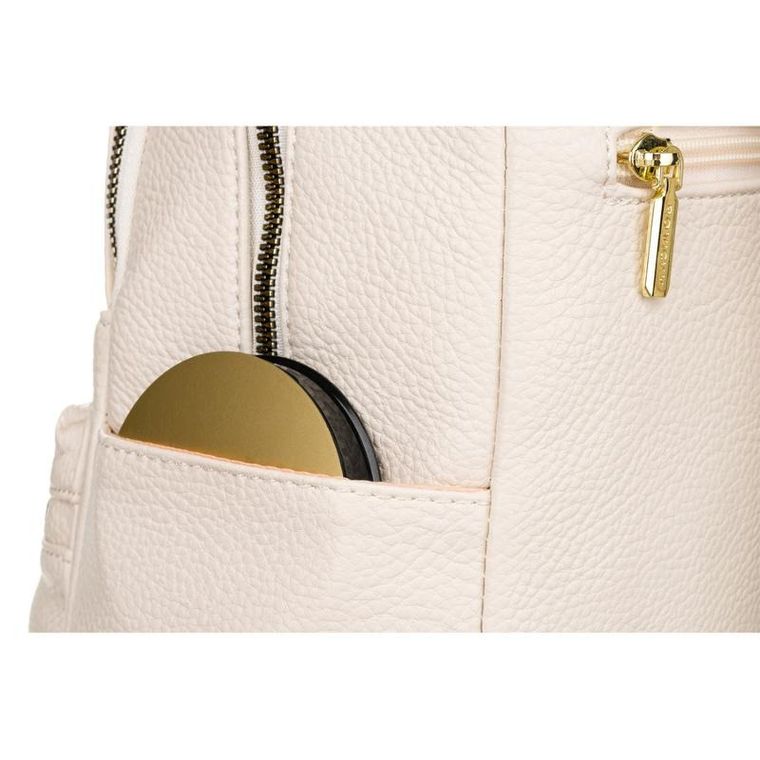 Plecak, beżowy, skóra ekologiczna, Rovicky