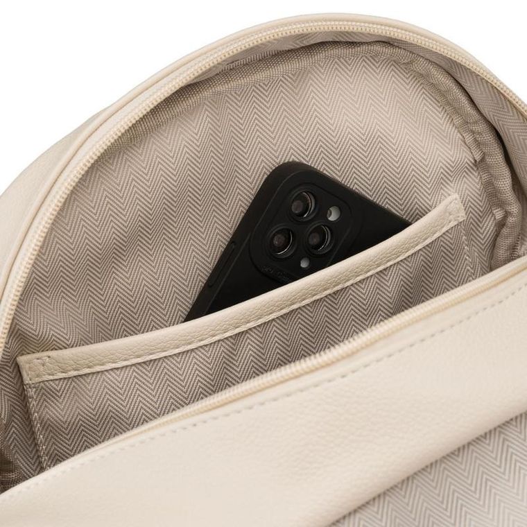 Plecak, beżowy, skóra ekologiczna, Rovicky