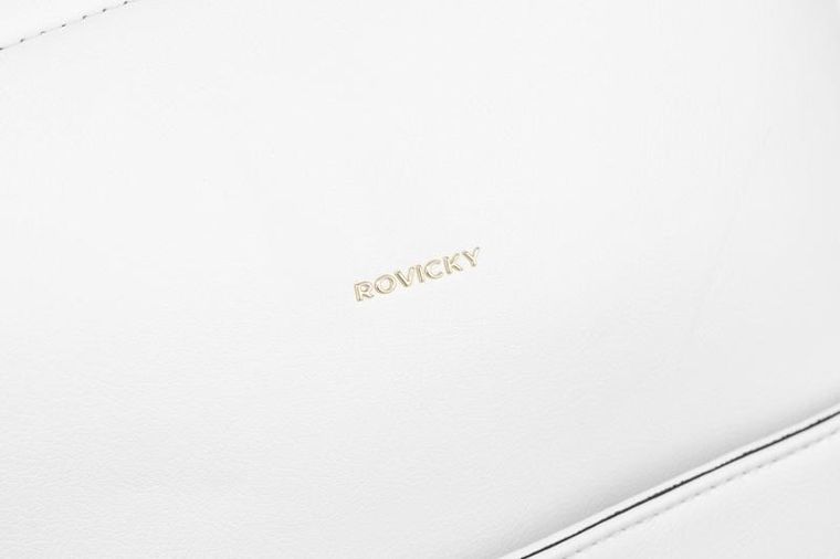 Plecak, biały, skóra ekologiczna, Rovicky