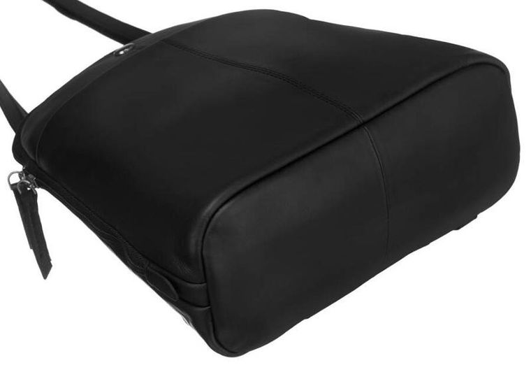 Plecak, czarny, skórzany, Peterson