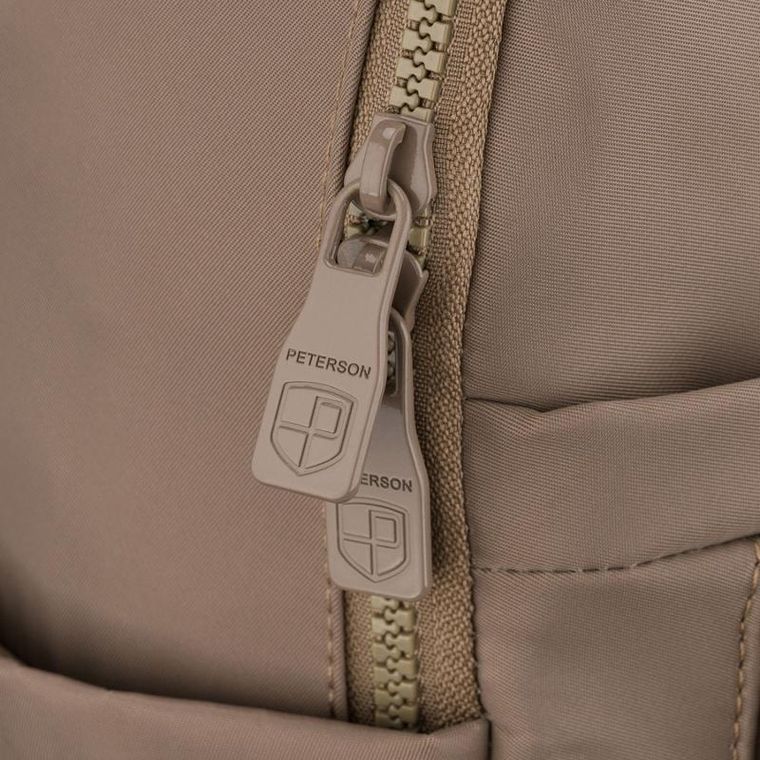 Plecak miejski, beżowy, Peterson