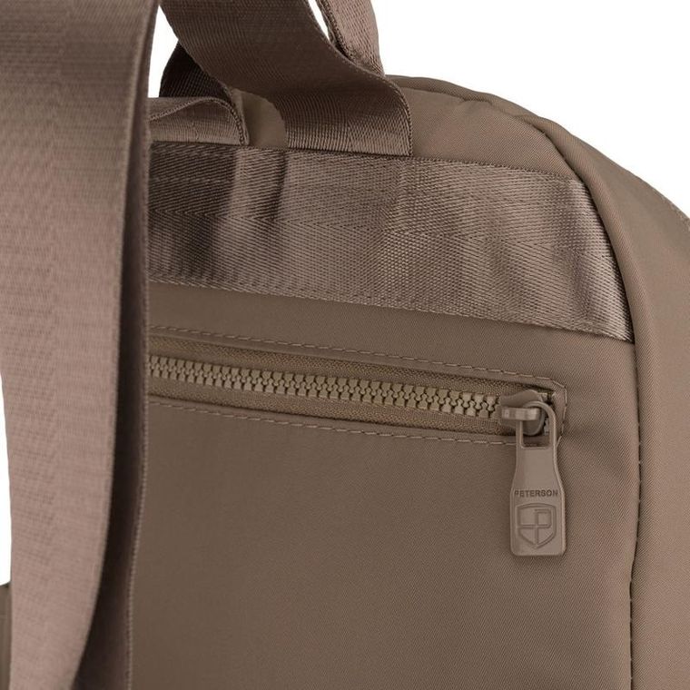 Plecak miejski, beżowy, Peterson