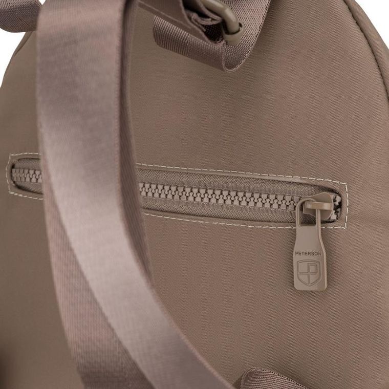 Plecak miejski, beżowy, Peterson