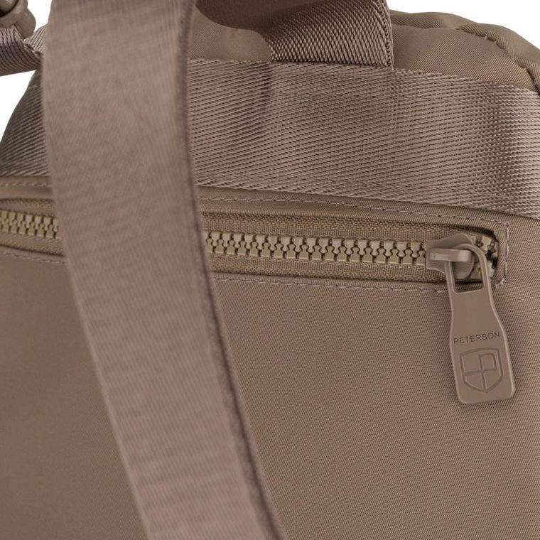 Plecak miejski, beżowy, Peterson