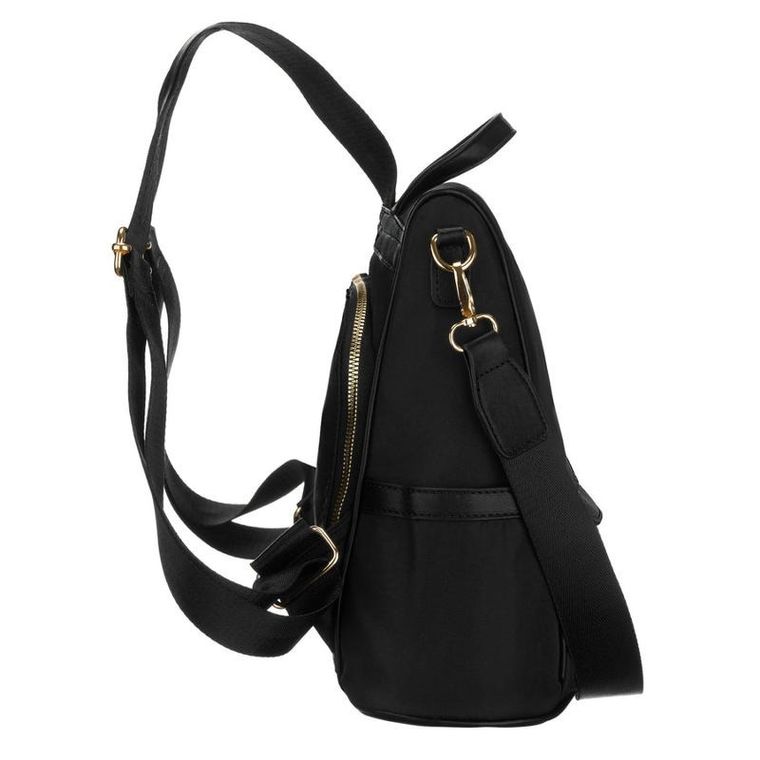 Plecak miejski, czarny, skóra ekologiczna, Peterson