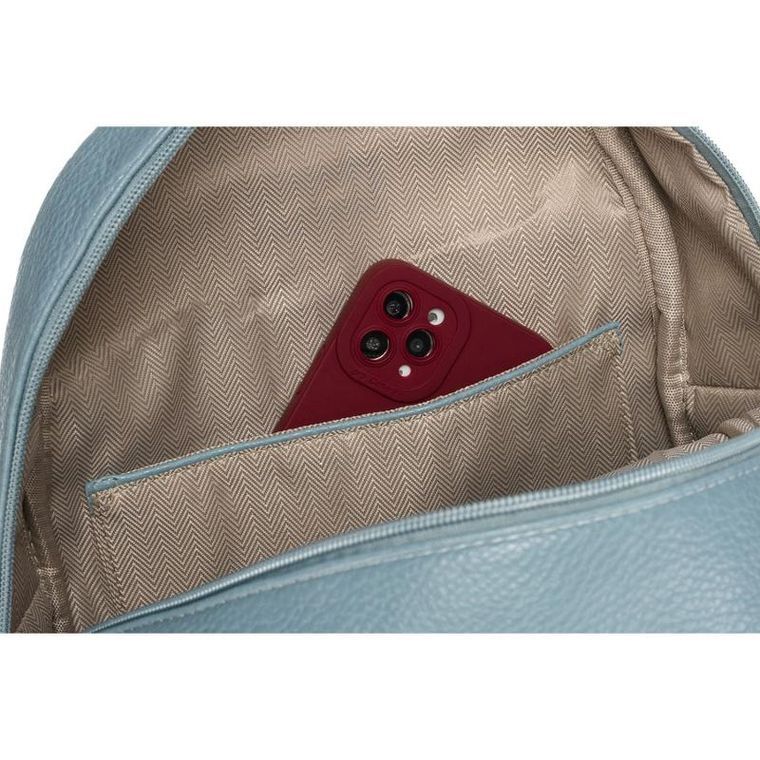 Plecak miejski, niebieski, skóra ekologiczna, Peterson