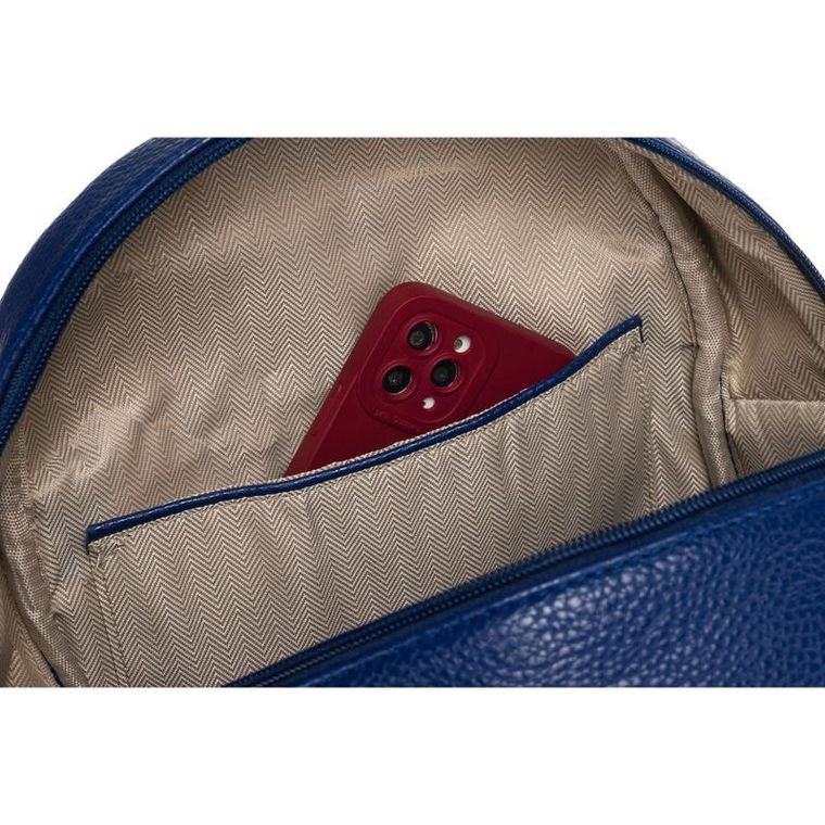 Plecak miejski, niebieski, skóra ekologiczna, Peterson