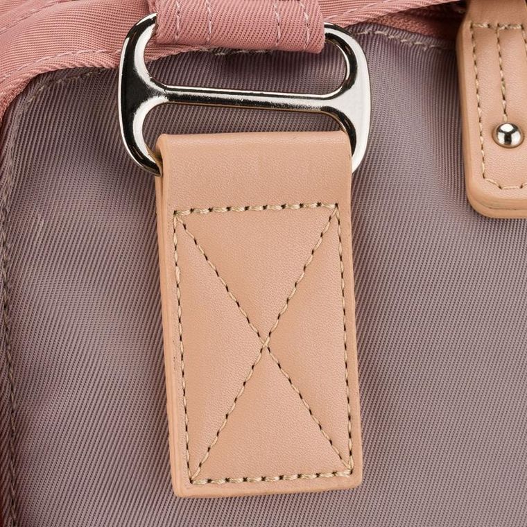 Plecak miejski, różowo-szary, Peterson