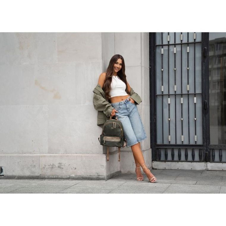 Plecak miejski, zielony, Peterson