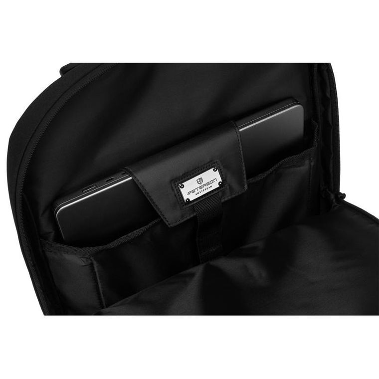 Plecak na laptopa, czarny, Peterson