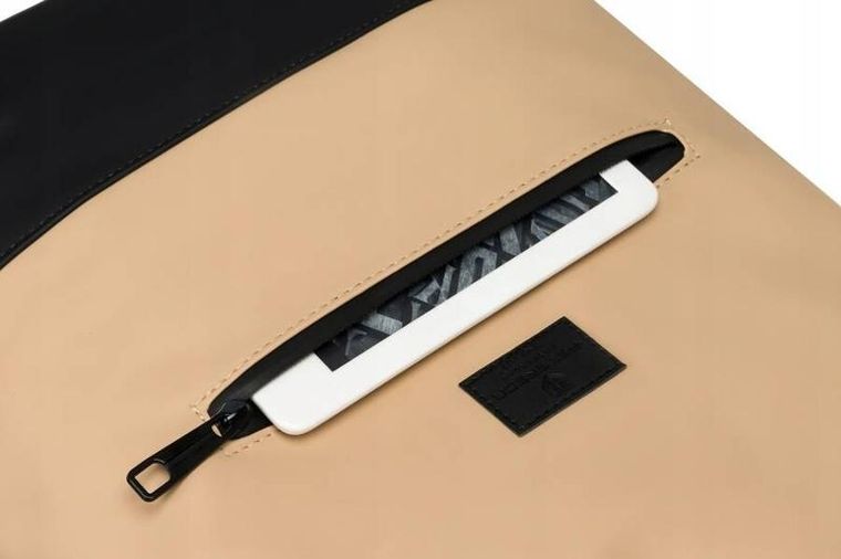 Plecak na laptopa, wodoodporny, beżowy, Peterson