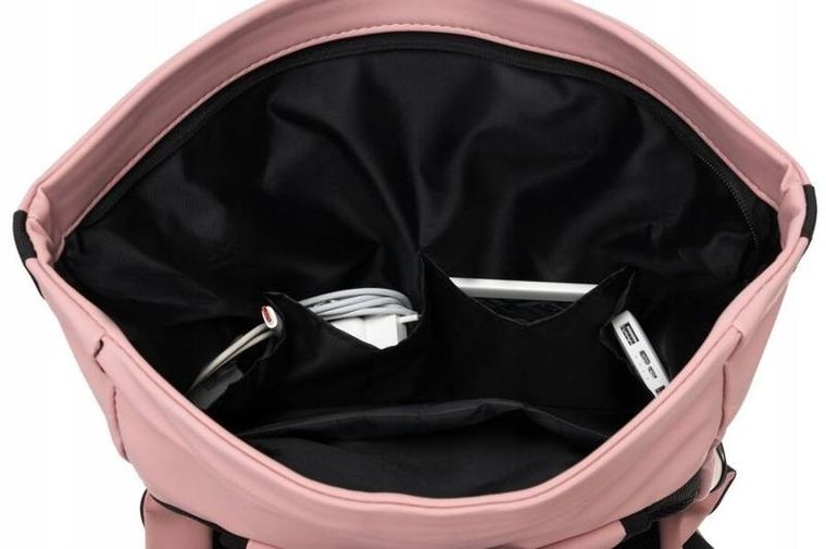 Plecak na laptopa, wodoodporny, różowy, Peterson