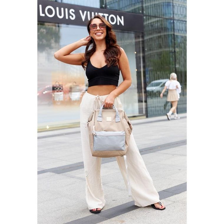 Plecak podróżny, bagaż podręczny do samolotu, brązowy, Himawari