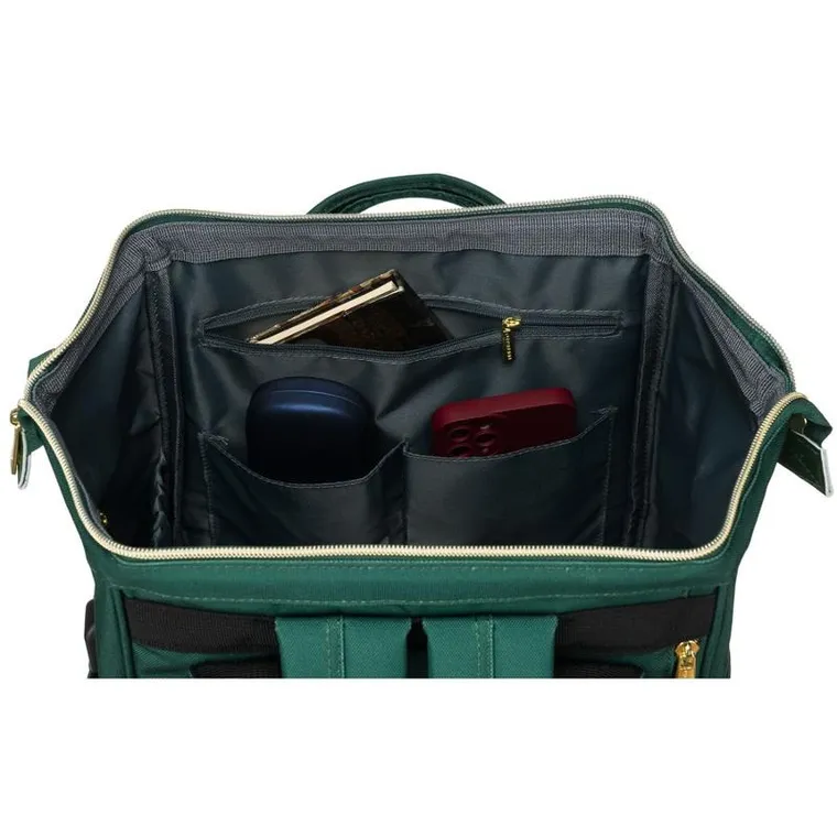 Plecak podróżny, bagaż podręczny do samolotu, zielony, Peterson