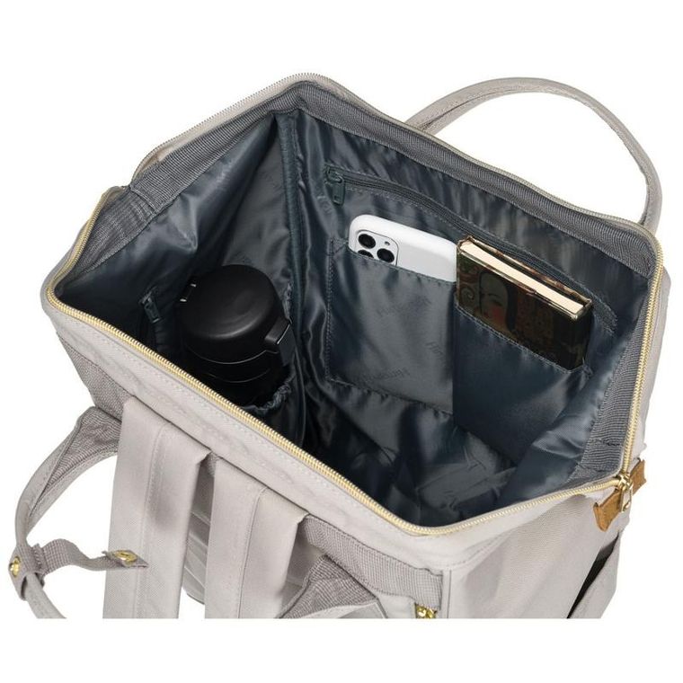 Plecak podróżny na laptopa, bagaż podręczny do samolotu, 13,3", szary, Himawari