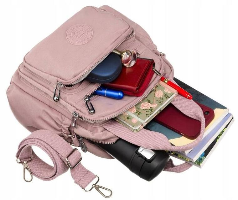 Plecak, różowy, Peterson