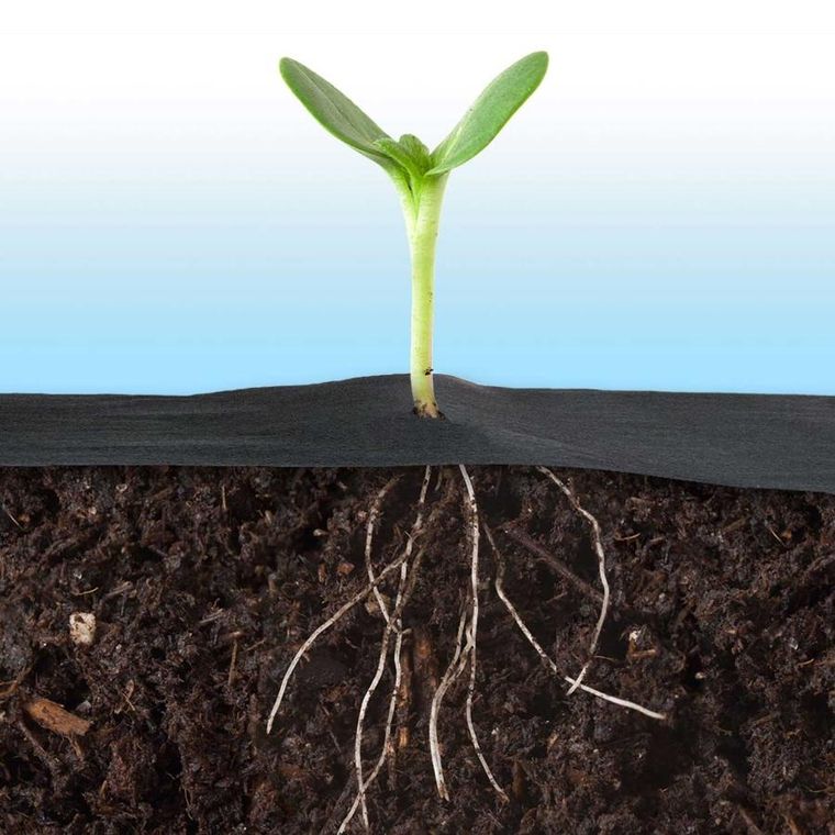 Plonos, agrowłóknina ogrodowa, czarna, 175m + szpilki, 50 szt.